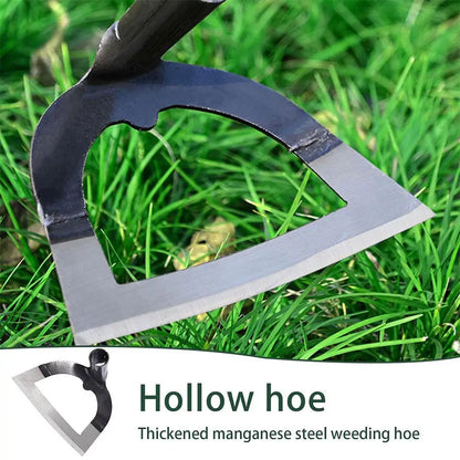 Hollow Hoe Weeding Rake Steel weeding hoe Labor-saving Weeding Loosening Soil Artifact Harrow HandheldHoe Farm Tool Gardening