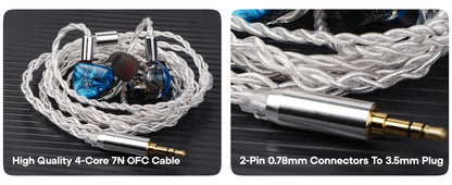 Pre-order Kiwi Ears Orchestra Lite 8BA Performance In-Ear Monitor HiFi Earphone Earbuds with 4-Core 7N Oxygen-free Copper Cable