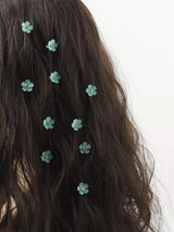 Faux-Pearl Flower Hair Clips — view 3