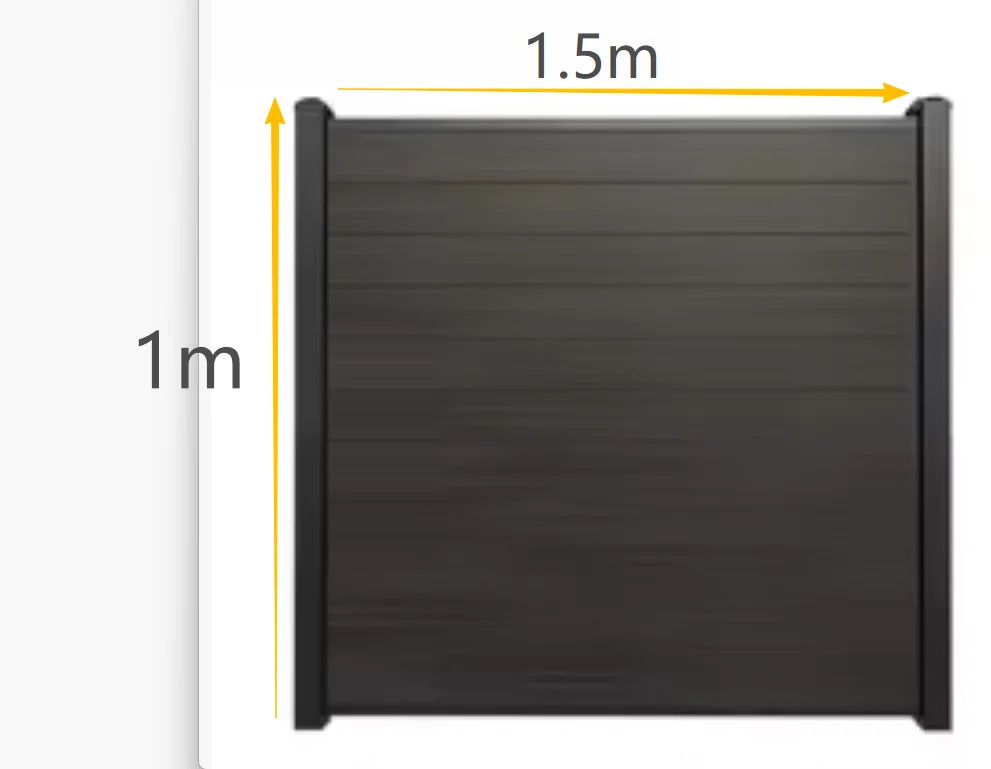 Modern Rustproof Aluminum Fence Slat Fence Panel Powder Coated Privacy Fence For Outdoor Yard Easy Installation Durable Design