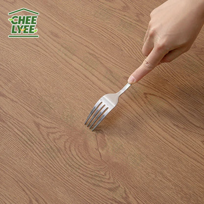 2 Rolls Self-Adhesive Wall and Floor Sticker Peel and Stick 15.75x118.11inch Wood Grain and Marble Design Wallpaper Sticker