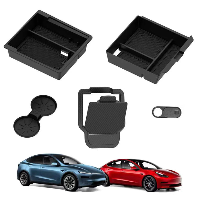 Model 3/Y Armrest Cup Holder Organizer — product image