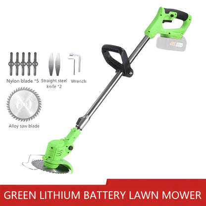 2026 New Cordless Handheld Electric Grass Trimmer Adjustable Lawn Mower Garden Tool Compatible With Makita 21V Battery