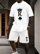 Men's King Graphic T-Shirt & Shorts Set — view 6
