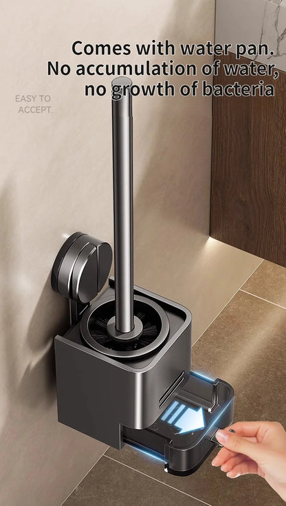 Suction Cup Toilet Brush For Household Wall Mounted Toilets With No Dead Corners Bathroom And Toilet Seat Cleaning Tool