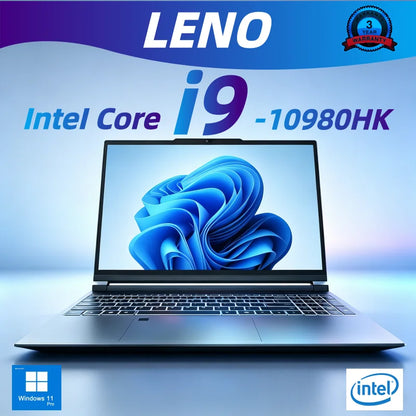 2026 New LENOU 15.6 Inch Gaming Laptop Intel Core i9-10980HK 16GB RAM 1TB  Win11 Pro High Performance Portable Gamer Notebook PC
