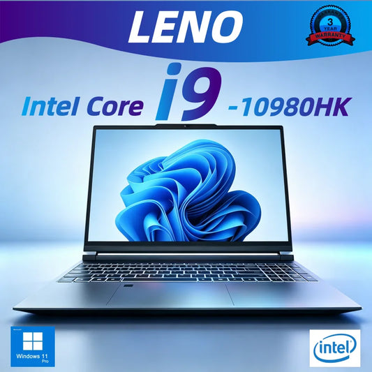 2026 New LENOU 15.6 Inch Gaming Laptop Intel Core i9-10980HK 16GB RAM 1TB  Win11 Pro High Performance Portable Gamer Notebook PC