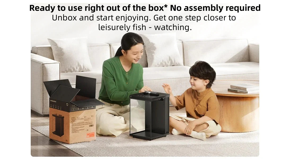 Xiaomi Mijia Smart Desktop Aquarium 10L Smart Fish Tank App Control Feeding Pro Filtration Mi Home Compatible No Assembly CN