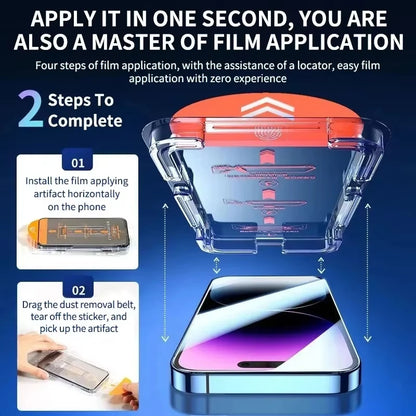 8K Oleophobic Coating Dust free Installation Screen Protector For iPhone 16 Pro SE 2022 2020 15 13 11 12 14 17 Pro Max 7 Plus XR