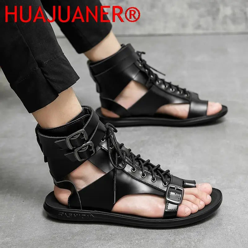 Men Trending Sandals Summer Outdoor Leisure Non-Slip Beach Luxury Sandals Fashion Breathable Brand Shoes Men Slippers