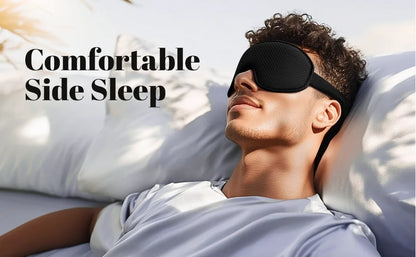 Sleep Mask ,Blackout Eye Masks for Sleep - 3D Breathable Soft Comfortable Eye Mask for Sleeping- Adjustable  Night Masks