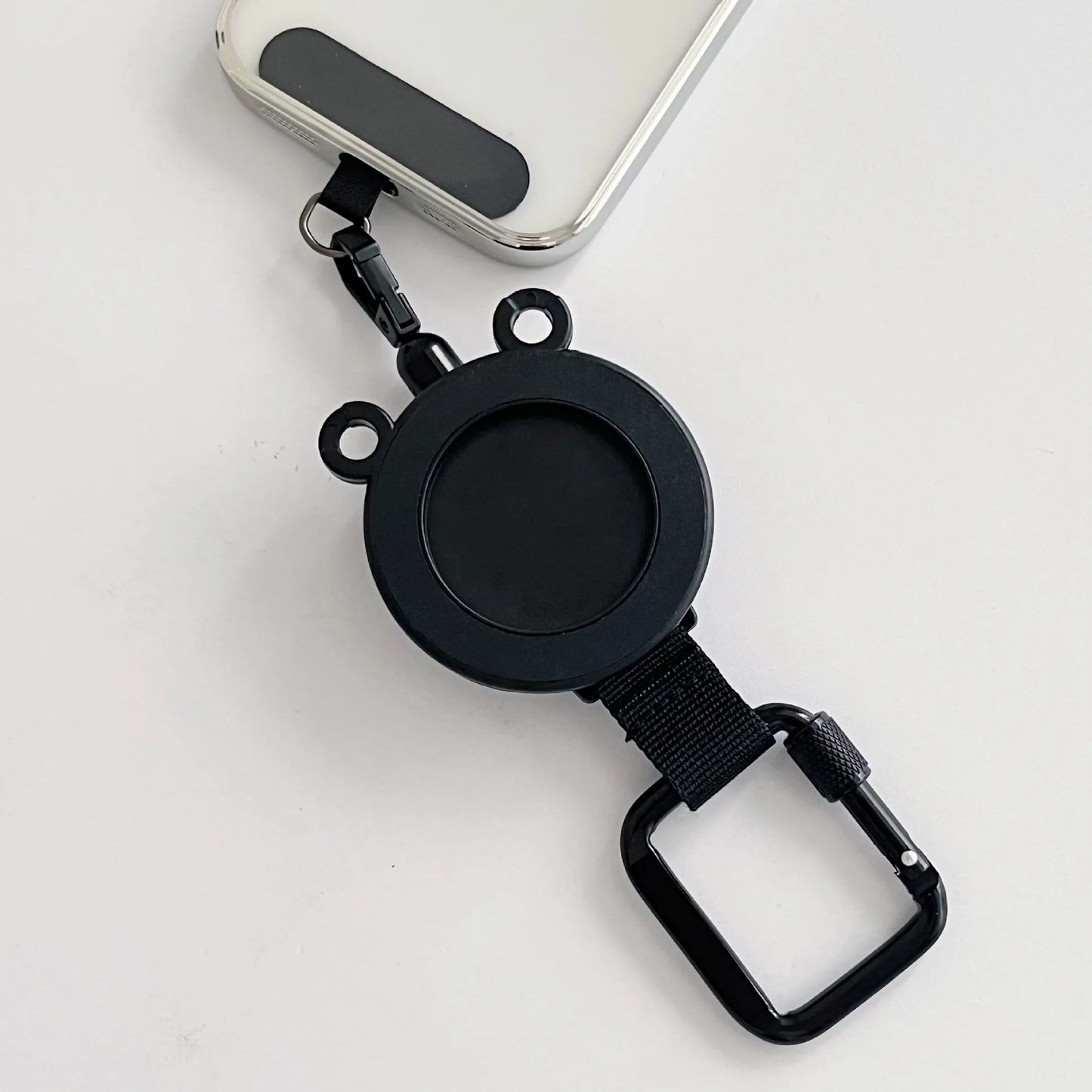 For Magsafe Magnetic Universal Mobile Phone Holder Backpack Clip Carabiner Retractable Steel Wire Rope Outdoor Anti-lost Stand