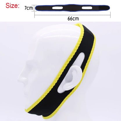 Tcare Anti Snoring Chin Strap Best Stop Snoring Device, Adjustable Snore Reduction Belt Sleep Aids Chin Strips Belt for Unisex