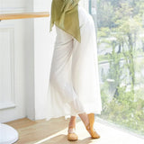 Mesh Wide-Leg Dance Pants