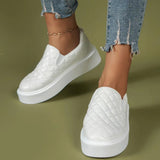 Women's Quilted Platform Slip-On Shoes – product view 2