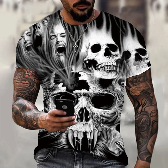 Men's Skull Graphic T-Shirt — product image