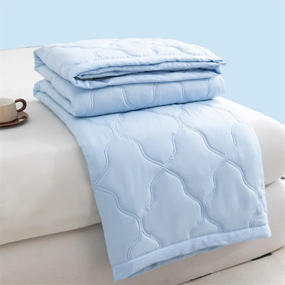 Washed cotton summer quilt skin-friendly grinding summer cool quilt printing student dormitory air conditioner quilt edredones colchas para niñas