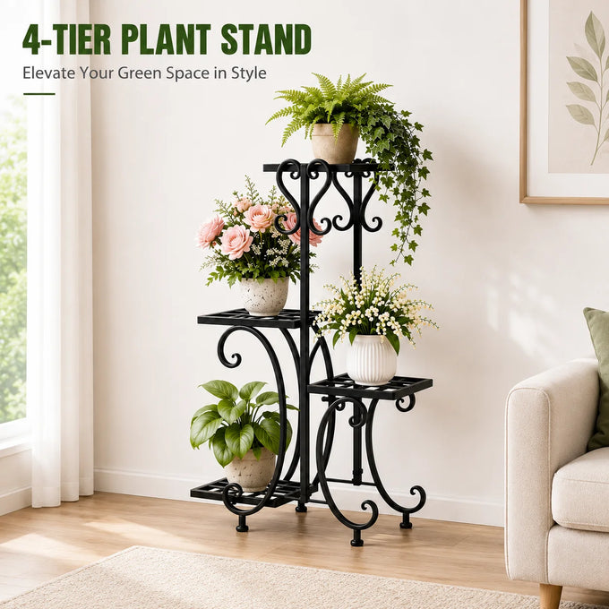 Four-Tier Corner Plant Stand — product image