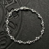 Cross-Flower Link Bracelet — view 6