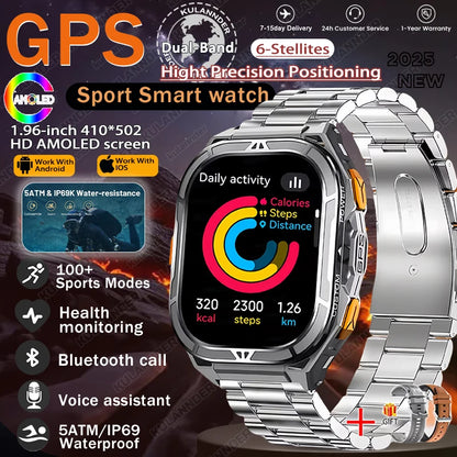 New For XIAOMI Sport Wristband Built-in GPS&Compass BT Call Smartwatch Altimeter Health Monitoring 3ATM Waterproof Swim Watches