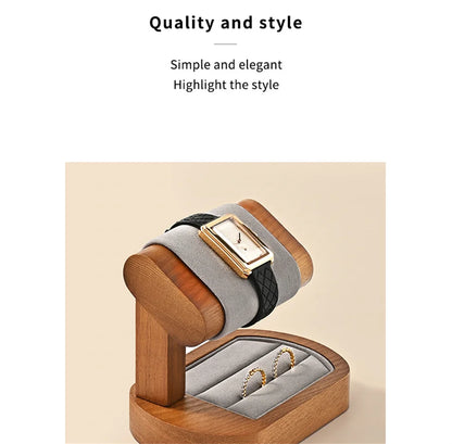 MISHITU T-shaped Watch Stand Wooden Jewelry Watch Display Stand Watch Storage Holder Bracelet Jewelry Display Watch Storage Rack
