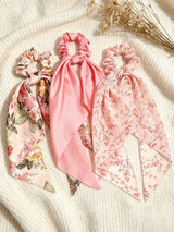 Floral & Solid Shawl Scarf Set — view 2