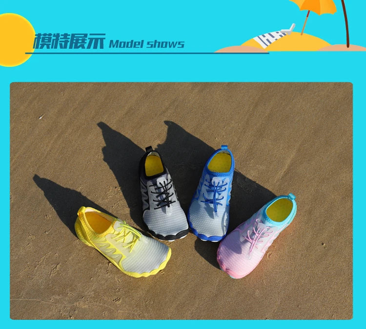 Outdoor Barefoot Sneakers Aqua shoes Men's and Women's Children's Quick-drying Swimming Beach Shoes Water Shoes Suitable Water S