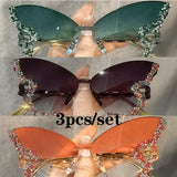 Rimless Butterfly Fashion Sunglasses — view 9