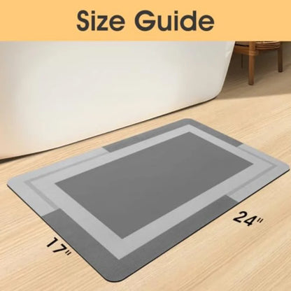 Non Slip Bath Mat, Thin Bathroom Rugs Fit Under Door, Quick Dry Bath Mats, Machine Washable Bath Rugs for Bathroom, Bathtub and