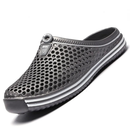 Comfortable Men Pool Sandals Summer Outdoor Beach Shoes Men Slip on Garden Clogs Casual Water Shower Slippers Unisex