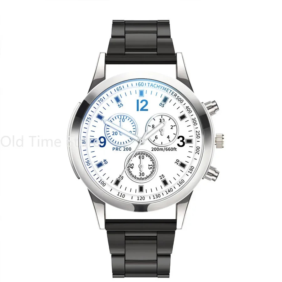 Luxury Quartz Watch for Men Stainless Steel Dial Casual Quartz Wristwatches Bracele Watch Relogio Masculino Часы Мужские