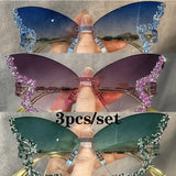 Rimless Butterfly Fashion Sunglasses — view 8