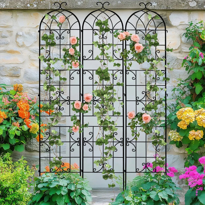 Metal Garden Plant Trellis Set — product image