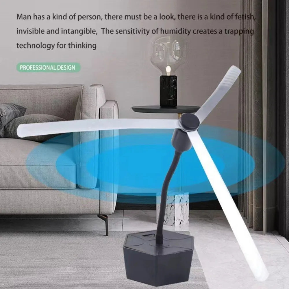 USB Rechargeable Fly Repellent Fan Portable Multi-Functional Insect Repellent Fan Safe Soundless Fly Fans for Food Outdoor