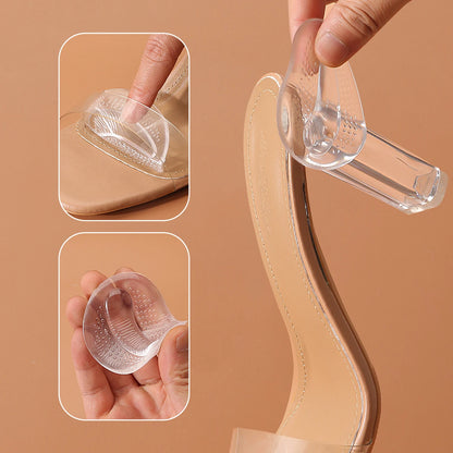 Thickened Half A yard Pad High Heels Insole Forefoot Pad Silicone Forefoot Pad Ladies Sandal Anti-skid Pad Anti-pain