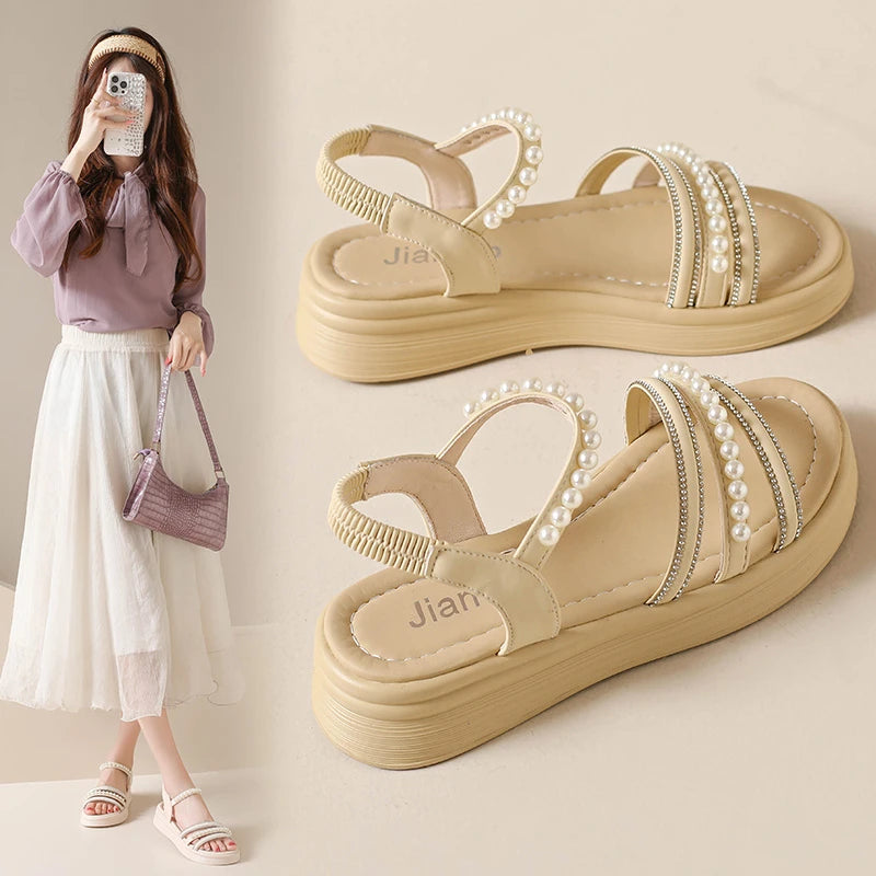 New Arrival Women's Sandals Slides Fashion Casual Ladies Breathable Non-slip Soft Sole Outdoor Beach Daily Home Shoes