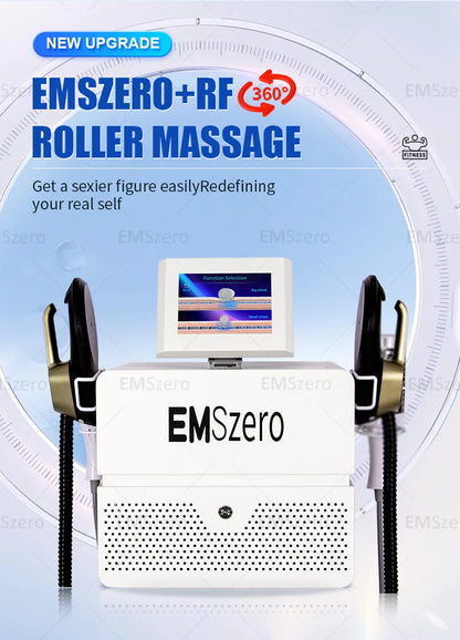 NEW UPGRADE EMSzerol+RF(62 ROLLER MASSAGE)therapy Body Weight Loss Slimming Beauty Equipment
