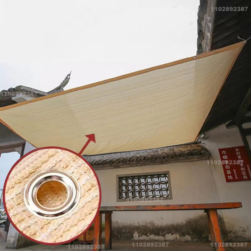 Outdoor Garden Shading Net, Terrace Awnings, Camping Shade Cover Mesh, UV Protection, HDPE Sunscreen Fabric, Shade4x5m ﻿