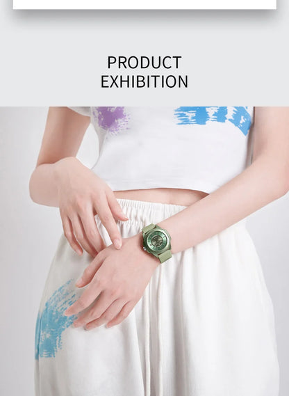 NAVIFORCE NF7107 Watch for Women Silicone Strap Classic Fashion 5ATM Waterproof Ladies Elegant Watch
