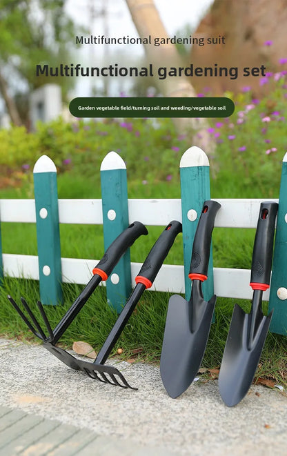 5 Pack 5-in-1 Gardening Hand Tool Set, Mini Hoe & Small Shovel for Outdoor Digging, Garden Loosening & Beach Clamming Tools