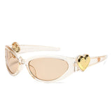 Retro Oval Cat-Eye Sunglasses — view 6