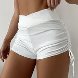 Adjustable Side-Tie Swim Shorts