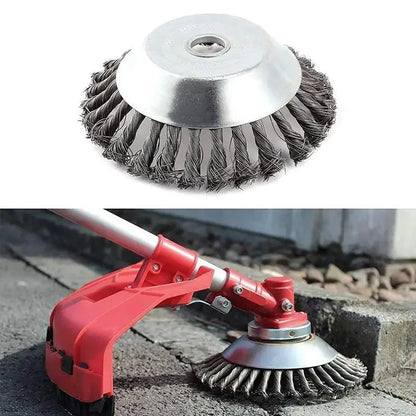 Steel Wire Weeding Garden Weed Wheel Tools Rust Removal Twisted Wire Steel Wire Grass Trimmer Head Weed Mower Accessories