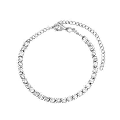 Bling Golden Cuban Chain Anklet For Women Girls HipHop Iced Out full Rhinestone Paved Cuban Summer Beach Anklet Bracelet Jewelry