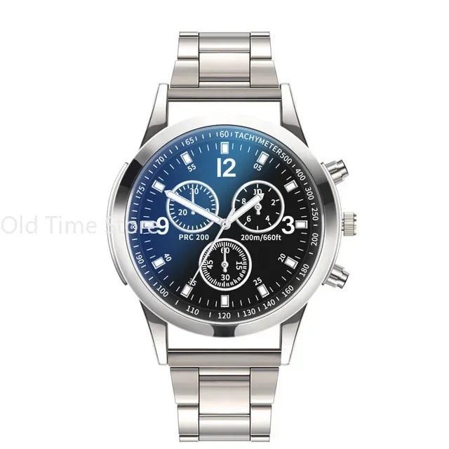 Luxury Quartz Watch for Men Stainless Steel Dial Casual Quartz Wristwatches Bracele Watch Relogio Masculino Часы Мужские