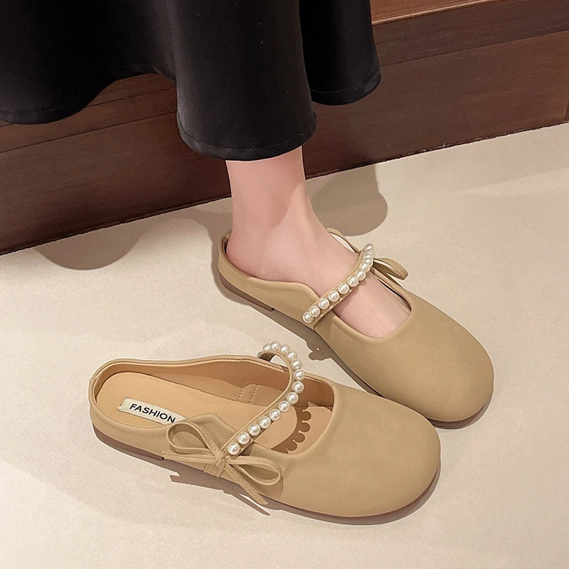 New Arrival Women Summer Mule Sandals Fashion Half Slippers Soft Sole Non Slip Casual Outdoor Beach Daily Shoes