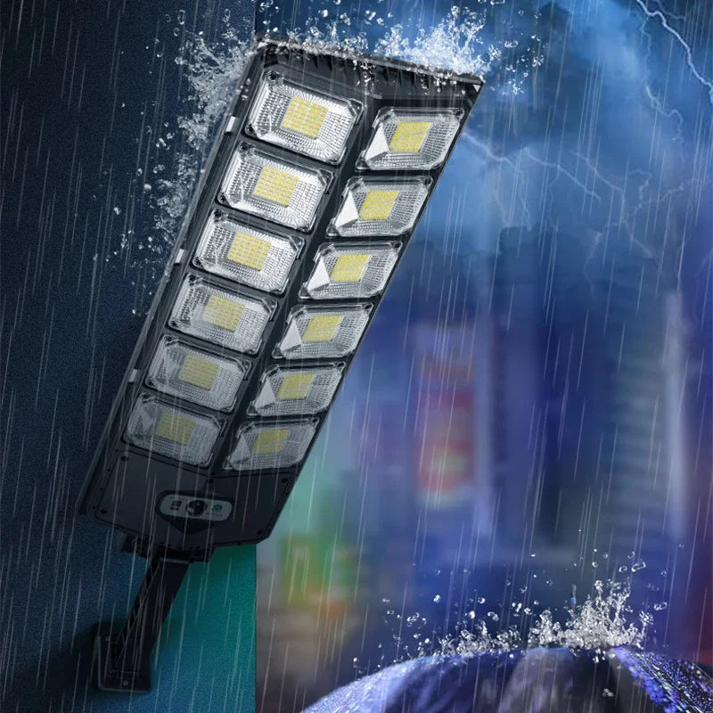 LED Super Bright Outdoor Solar Powered Lamp Waterproof Motion Sensor Human Induction Solar Garden Light Yard Garage Light