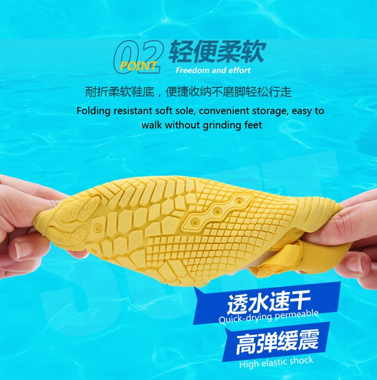 Outdoor Barefoot Sneakers Aqua shoes Men's and Women's Children's Quick-drying Swimming Beach Shoes Water Shoes Suitable Water S