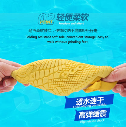 Outdoor Barefoot Sneakers Aqua shoes Men's and Women's Children's Quick-drying Swimming Beach Shoes Water Shoes Suitable Water S