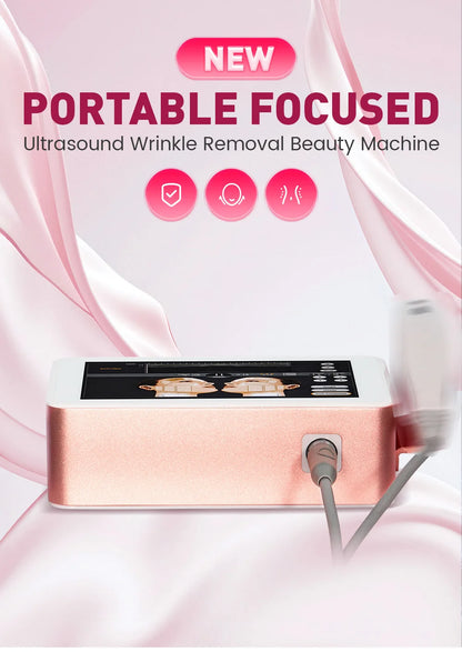 Portable 7D lifting and firming professional beauty instrument with ultrasonic focusing technology for efficient maintenance